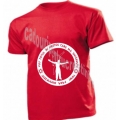Tricou rosu mesaj Pot Totul in Hristos!